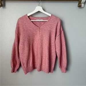 a new day Women's Rose V-Neck Sweater